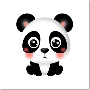 Cute Baby Panda Posters and Art
